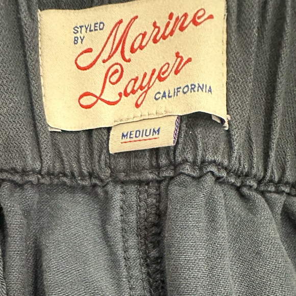 Marine Layer Allison Pleated Wide Leg Black Trouser Pants New! - Picture 9 of 10